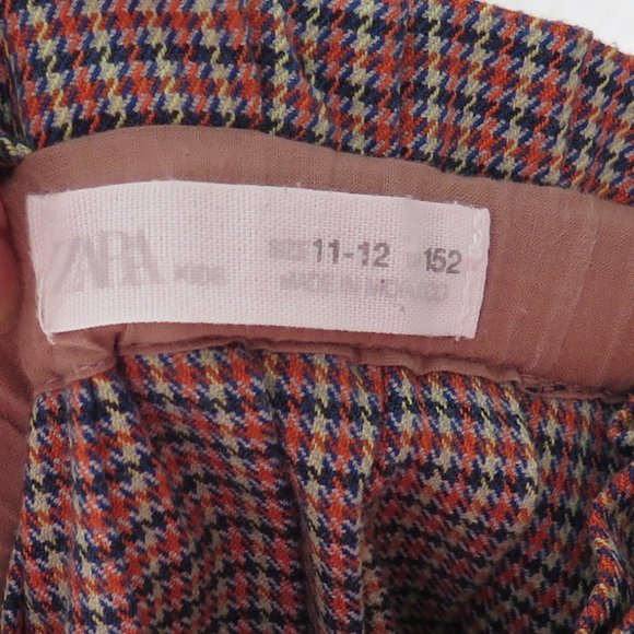 ZARA - Pleated check skirt with tie belt - Picture 8 of 8